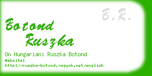 botond ruszka business card